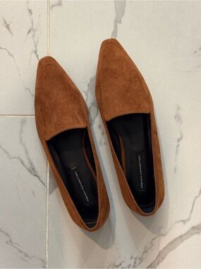 French Connection Brown Suede Slip-On Loafers